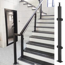  Stair handrail Stainless steel railing Tempered glass Balcony guardrail Indoor and outdoor modern simple bay window fence