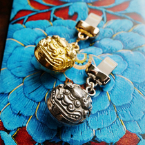 Handmade Sterling Silver Little Lion Bells Dust Plug Apple iphoneX Vivo Oppo Huawei Xiaomi typeec