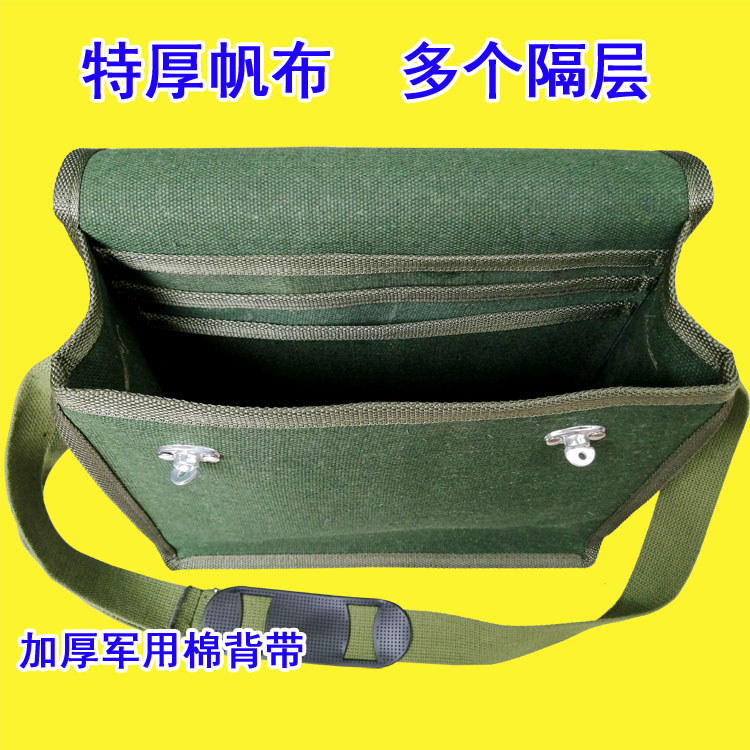 Thickened Abrasion Resistant Canvas Kit Hardware Repair Tool Bag Single Shoulder to enlarge extra-large portable male electrician woodworking bag