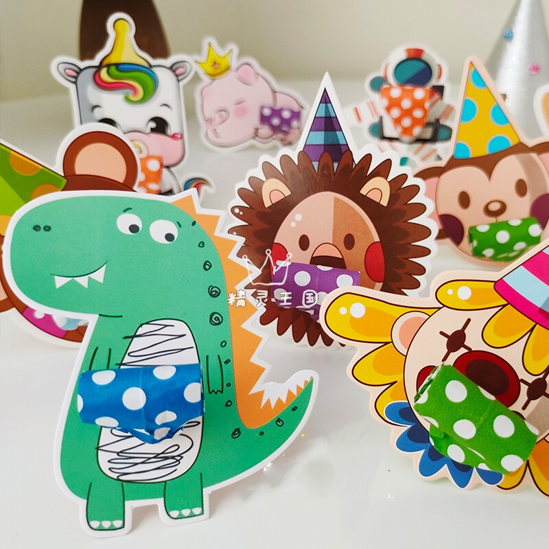 South Korea Ins Little Red Book Colour Colorful Birthday Blow with Dragon Mouth Whistle Blow Up Children's Party To Blame for the Sentinel