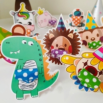 South Korea ins little red book color birthday blowing roll blowing dragon whistle blowing roll childrens party funny photo whistle