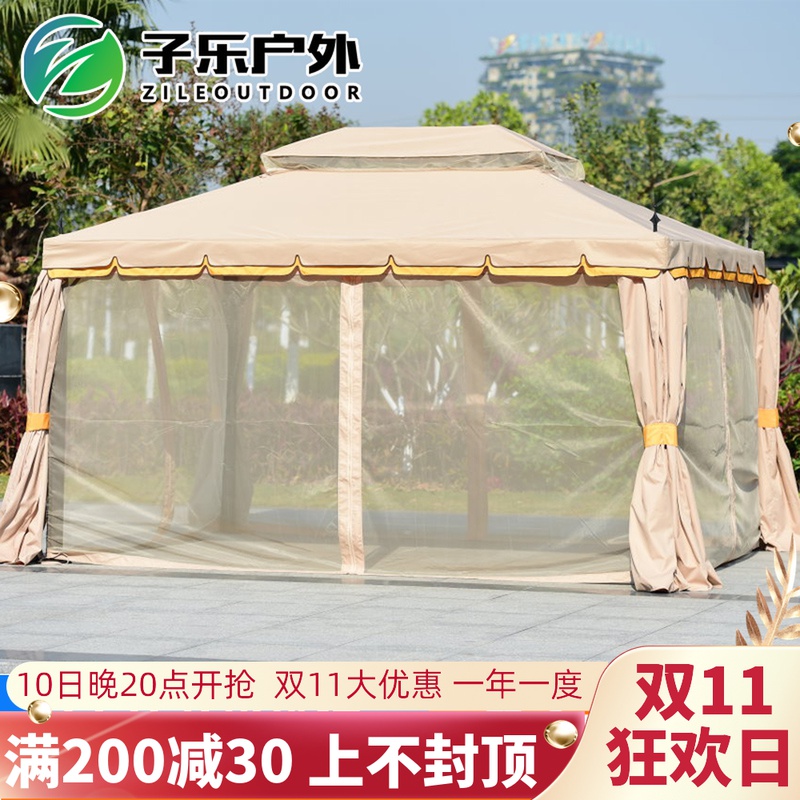 Zile furniture Roman tent outdoor canopy car awning rain-proof canopy tent European-style pavilion courtyard
