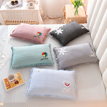 Childrens pillow lengthened 1-3-8-15 kindergarten Primary School students nap pillow children Four Seasons neck cotton buckwheat pillow