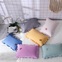 Climbed high and low pillows Korean version of shaped buckwheat pillow student dormitory pillow Adjustable pillow cotton male Lady