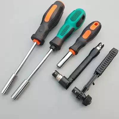 Batch head joint rod 1 4 Handle 6 35 Six-side batch head handle screwdriver handle screwdriver handle 6 3mm batch head handle
