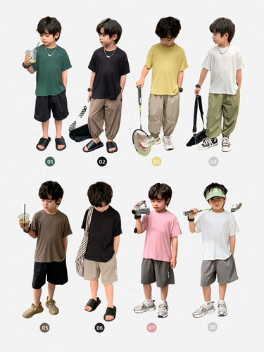 Летняя одежда, детская летняя футболка с коротким рукавом для мальчиков, коллекция 2023