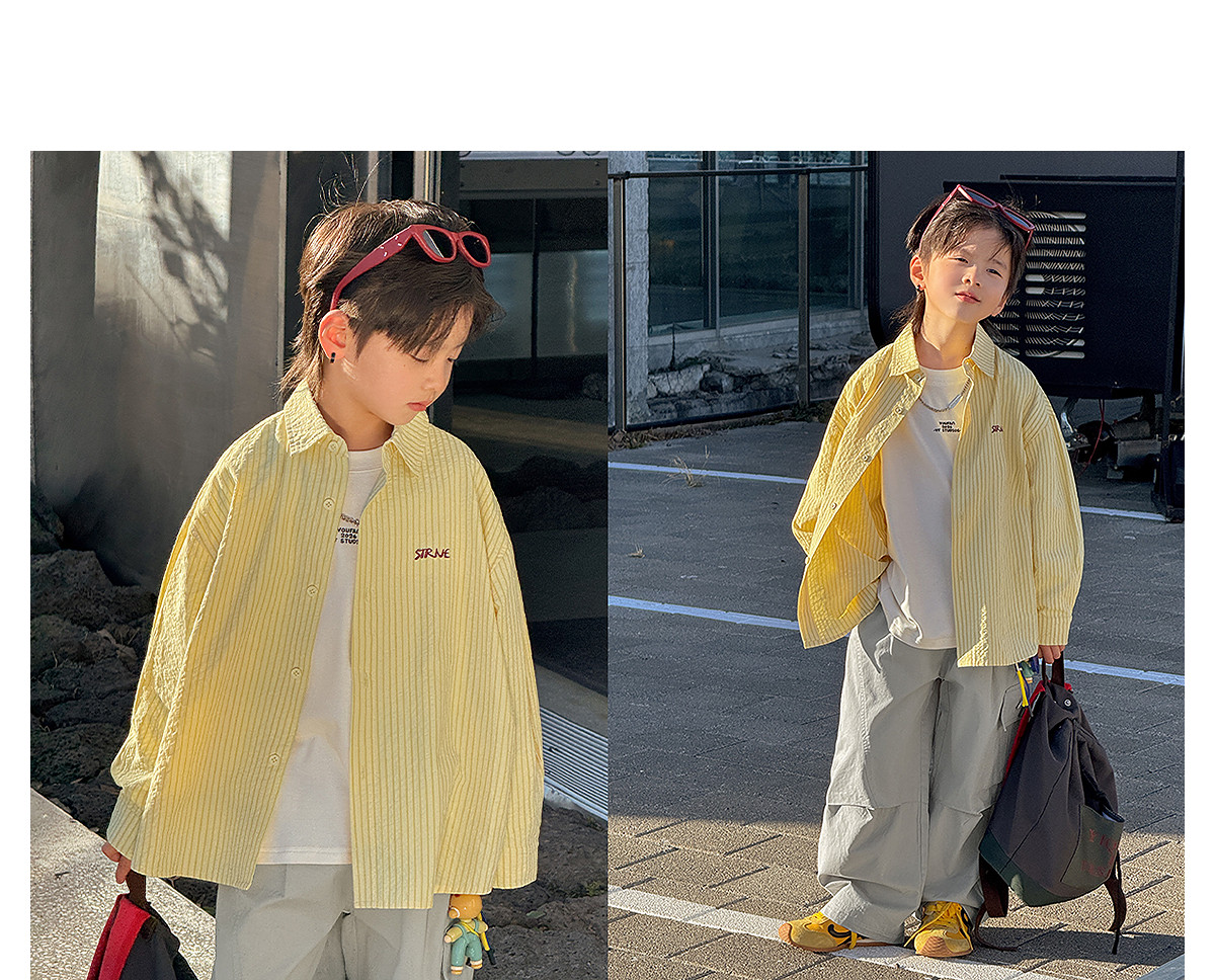 Boys' Sweatshirt Long-Sleeve T-Shirt White Base Shirt Early Autumn 2026 New Style for Older Children Boys' Top Clothing Outfit — 35