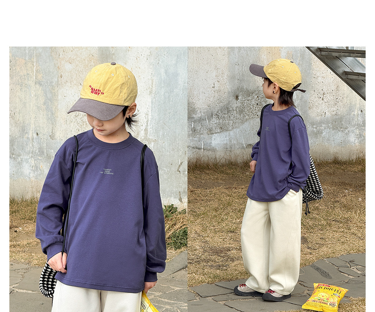 Boys' Sweatshirt Long-Sleeve T-Shirt White Base Shirt Early Autumn 2026 New Style for Older Children Boys' Top Clothing Outfit — 50
