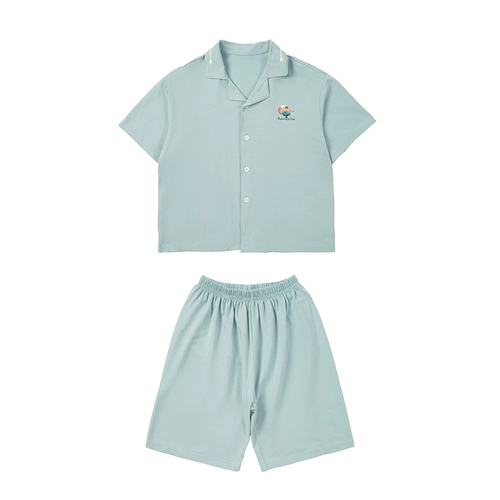 Летняя одежда, пижама, детский летний комплект, короткий рукав