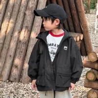 Черная дорожная ветрозащитная водонепроницаемая куртка