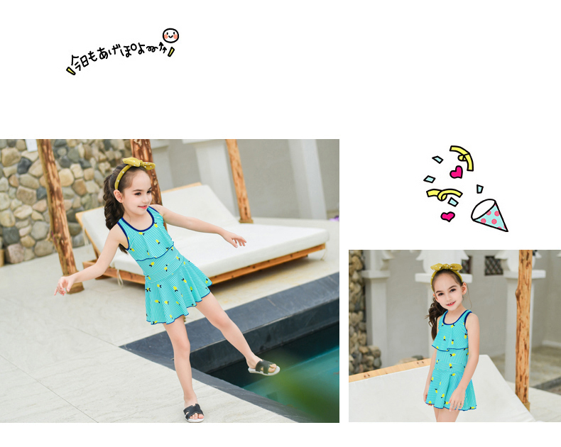 2019 trẻ em mới đồ bơi bé gái một mảnh kiểu váy phẳng góc cỡ lớn bé trai lớn bé gái học sinh siêu tiên áo tắm - Bộ đồ bơi của Kid đồ bơi elsa