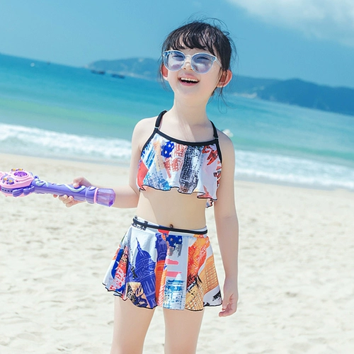 Детский купальник, модный наряд маленькой принцессы, городской стиль, подходит для подростков