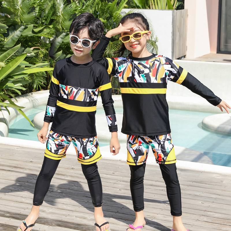 Swimsuit Children diving suit Surfing Long sleeves Long sleeves Long pants Boys Girls girls Girls girls Two-style