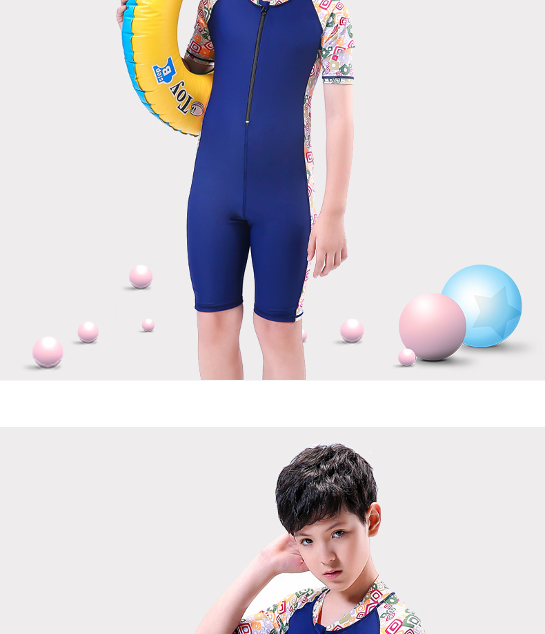 Đồ bơi cho trẻ em trai Xiêm chuyên nghiệp Chàng trai lớn Kích thước lớn Spa Chàng trai béo Em bé Đồ bơi tuổi teen - Bộ đồ bơi của Kid đồ tắm em bé