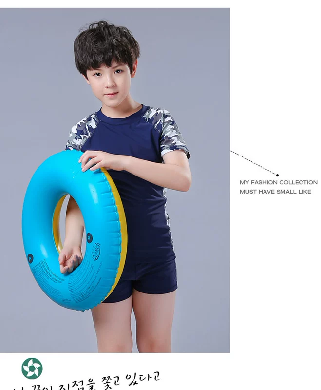 Áo tắm cho trẻ em trai Chia bé trai lớn Thiếu niên béo phì Quần short nam Hot Springs Bộ đồ bơi
