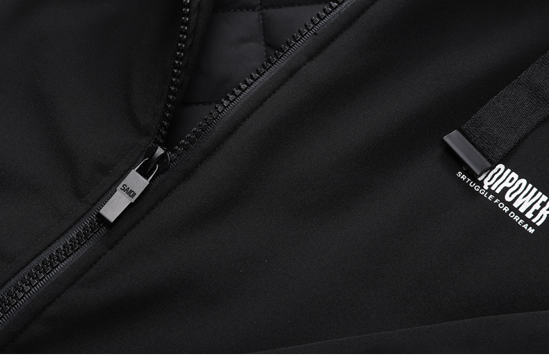 Tâm lý trong chiếc áo choàng dài nam bằng vải cotton mùa đông mới là chiếc áo khoác cotton thể thao mỏng Velcro. - Quần áo độn bông thể thao áo phao nike chính hãng