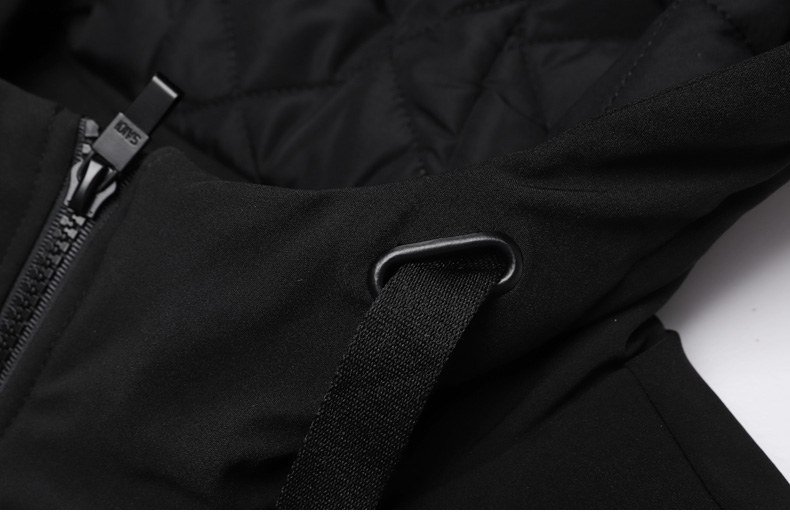 Tâm lý trong chiếc áo choàng dài nam bằng vải cotton mùa đông mới là chiếc áo khoác cotton thể thao mỏng Velcro. - Quần áo độn bông thể thao áo phao nike chính hãng