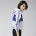 Áo khoác nữ Psyche giản dị hợp thời trang Hàn Quốc hoang dã áo khoác nữ thủy triều lỏng lẻo trùm đầu thể thao trench coat mùa thu - Áo gió thể thao