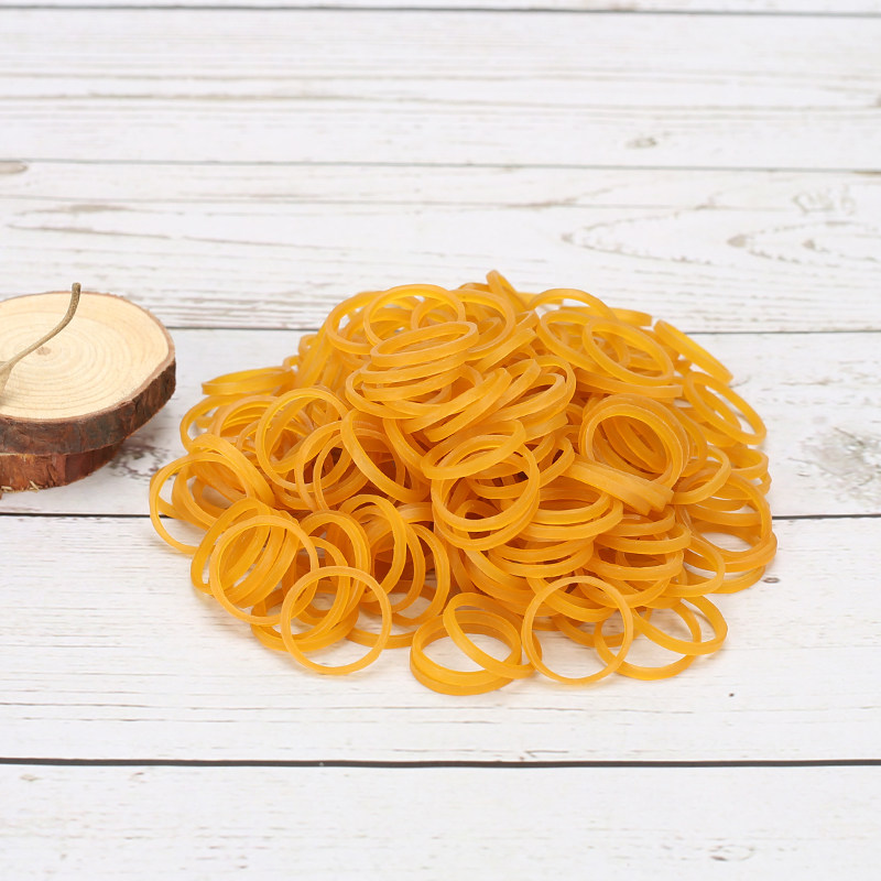 Rubber band high elastic and durable cowhide band diameter 22MM wide 2MM yellow rubber band cow band ring rubber sleeve rubber ring