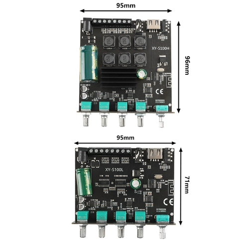 XY-S100L/H 50W*2+100W2.1 класс Bluetooth Audio Audio-Plate Module Высокий и кровавый бас
