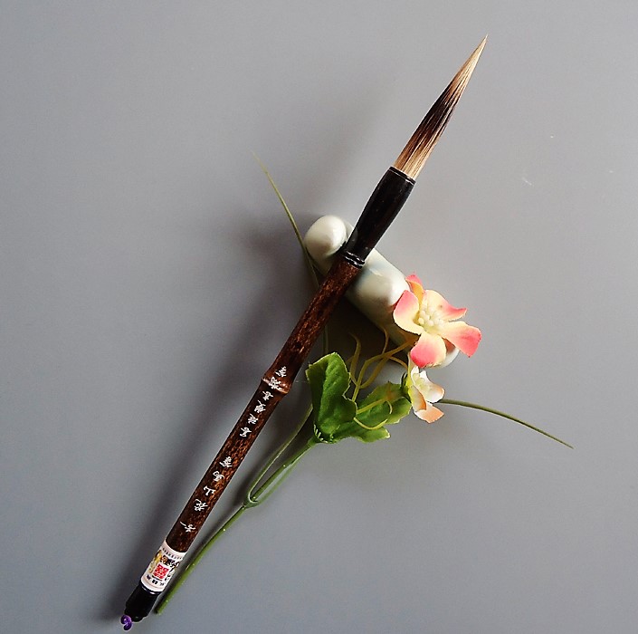 Double Happiness brand Shanlian Lake brush running cursive official script mountain horse and hair brush B-01 No. 1 Huashan horse 1*6 2cm