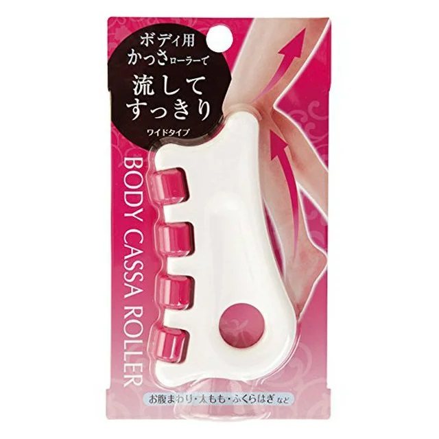 Japanese-made leg scraper board with manual massage acupressure point acupressor calf swollen meridian roller