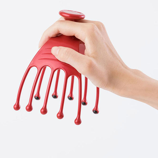 Japan 8-claw head far infrared massager scalp scratching and scratching meridians acupoint rolling steel balls Non-soul extractors
