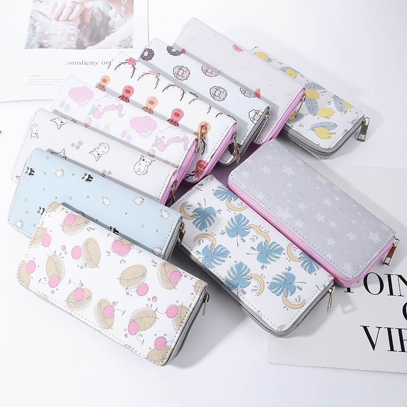 Long Zipper Clutch Bag for Women, Mobile Phone Bag, Fresh and Cute Anime Cartoon Wallet, Large Capacity Card Holder Long Zipper Clutch Bag for Women, Mobile Phone Bag, Fresh and Cute Anime Cartoon Wallet, Large Capacity Card Holder