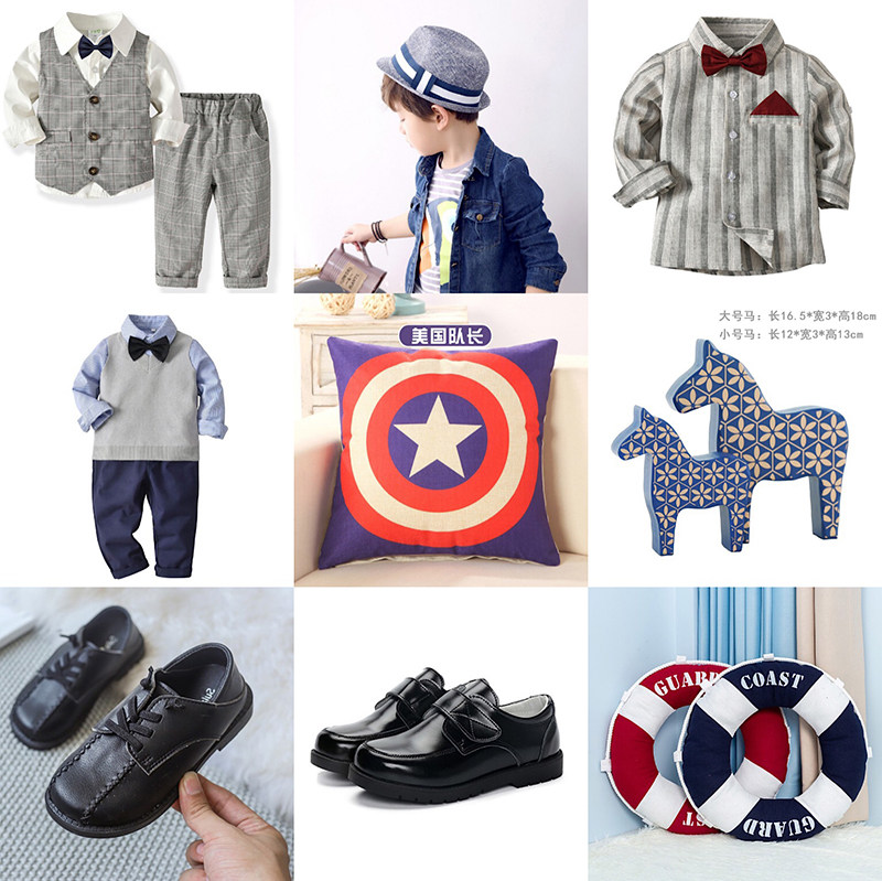 Sample room Children's room cloakroom hooded boy wardrobe Soft decorations hem Clothing Children Shoes Hold Pillow Doll Props-Taobao