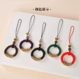 手工编织古风指环扣手机挂绳短款u盘挂链车钥匙挂件男女款挂饰多功能福字中国风国潮挂件指环圈创意个性可爱