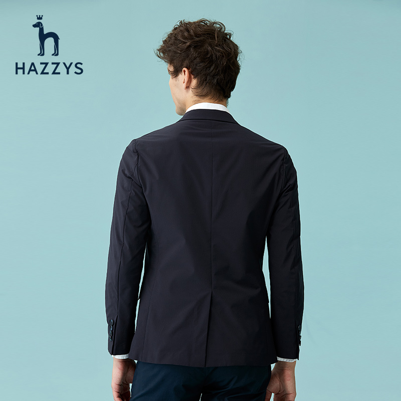 Jacket Casual Hazzys Haggis mùa xuân mới của đàn ông độc thân Tây Hàn Quốc phiên bản thời trang Trim nam Trend Lên trên