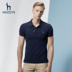 Hazzys Hajis mùa hè cotton ngắn tay T-Shirt nam màu rắn POLO áo sơ mi giản dị Slim Hàn Quốc phiên bản của xu hướng áo sơ mi Polo