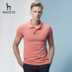 Hazzys Hajis mùa hè cotton ngắn tay T-Shirt nam màu rắn POLO áo sơ mi giản dị Slim Hàn Quốc phiên bản của xu hướng áo sơ mi Polo