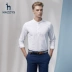 Hazzys cotton nam áo dài tay Hajis xuân hè mới áo sơ mi khí giản dị thời trang áo sơ mi Anh trang phục công sở nữ đẹp Mùa xuân
