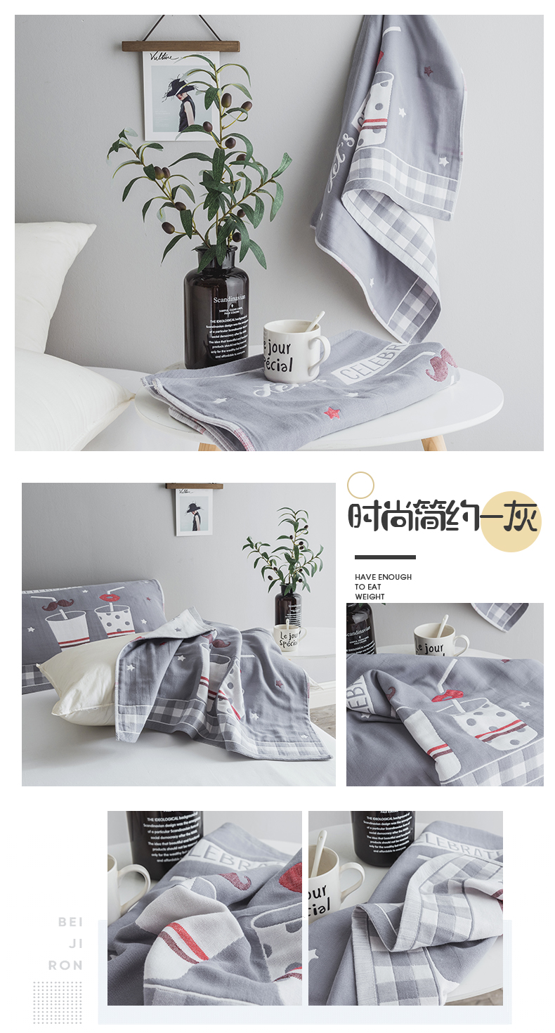 Khăn gối cotton đôi dành cho người lớn Châu Âu gạc cao cấp dành cho học sinh vỏ ga gối