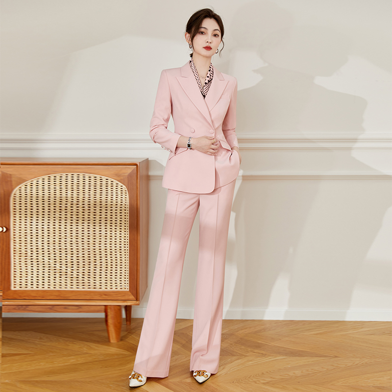 Dopamine Suit Set for Women, Professional Formal Wear, High-End Casual Fashion Business Attire, Classy Blazer for Spring and Autumn