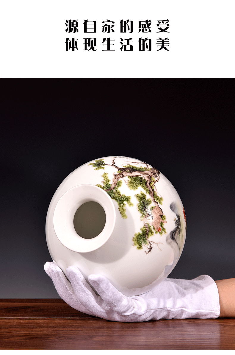 Vase living room place flower arranging modern home wine ark, adornment small place jingdezhen ceramics process