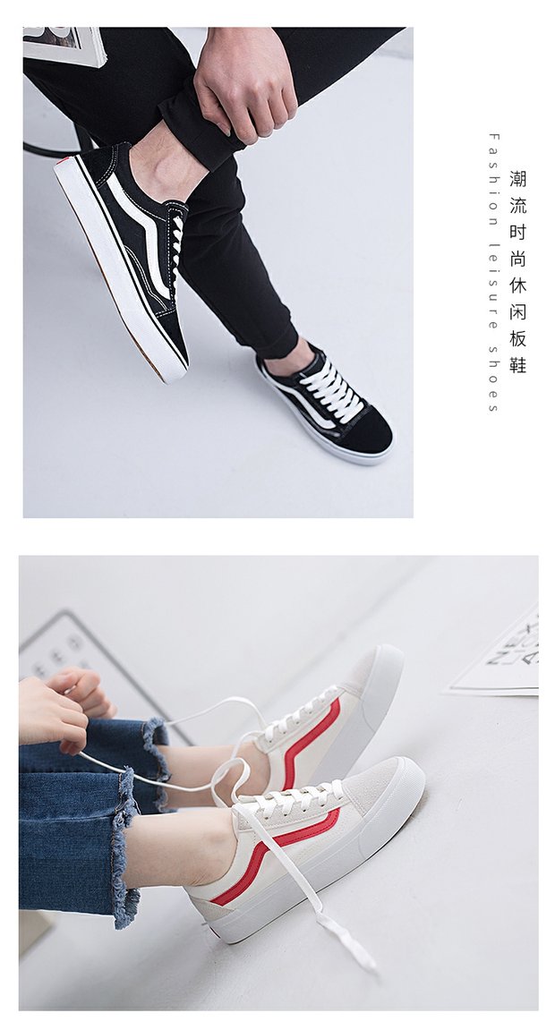 Siêu giày vải lửa nam đen ulzzang Harajuku phong cách giày giày thường mùa xuân vài hoang dã Hàn Quốc tấm giày giày the thao