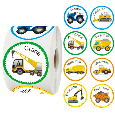 500 sheets Children's cartoon toys English puzzle stickers train plane decoration small pattern student reward game