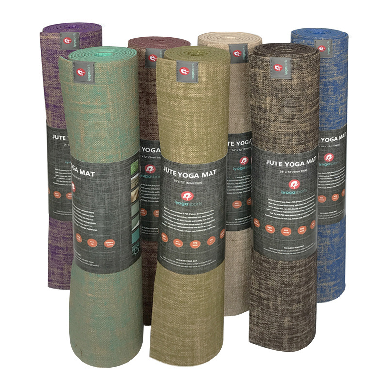 Environmentally Friendly Natural Jute Yoga Mat Linen Mat