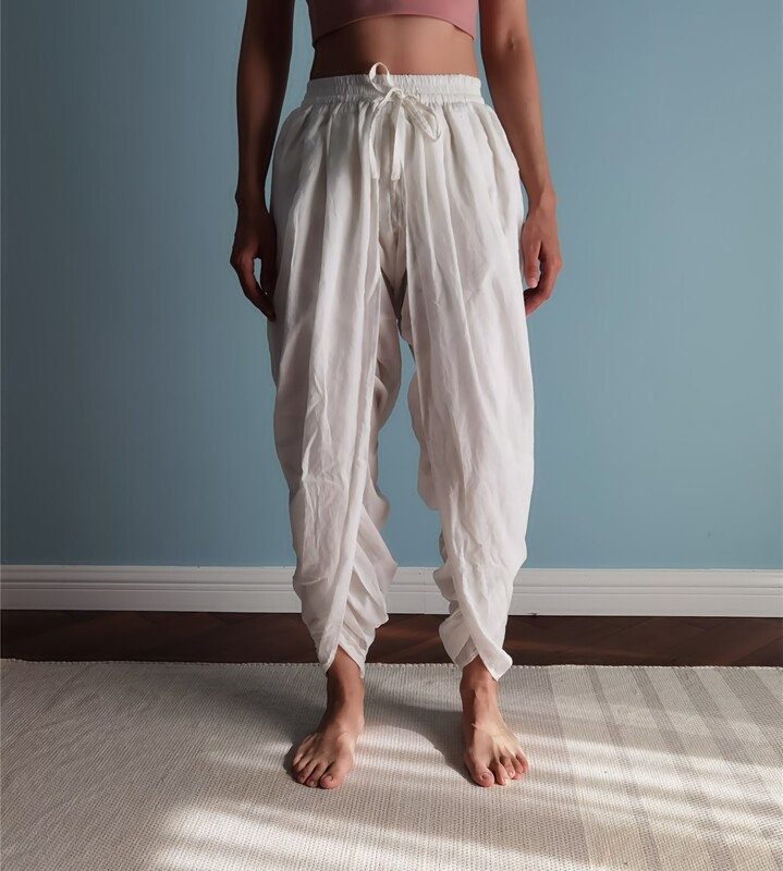 Yoga Barn/Indian Traditional Yoga Clothing Pants Pure Cotton Yoga Clothing Bud Pants Hatha Isha for Men and Women