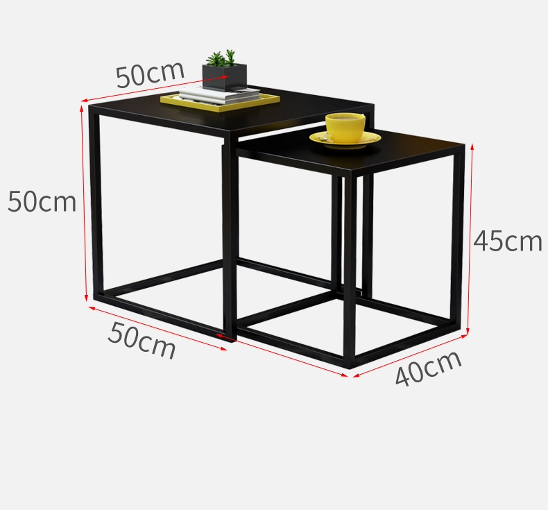 Bàn cà phê Bắc Âu nội thất sáng tạo căn hộ nhỏ phòng khách sofa gỗ rắn bên đơn giản ins kết hợp hiện đại bàn cà phê - Bàn trà