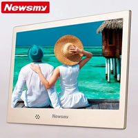 Newman 10 inch siêu mỏng độ nét cao khung ảnh kỹ thuật số album điện tử D10MHD sinh nhật món quà đầu năm mới để gửi quà tặng đám cưới 16G 32G thẻ hỗ trợ hình ảnh video độ nét cao từ xa điều khiển máy nghe nhạc - Khung ảnh kỹ thuật số khung tranh điện tử