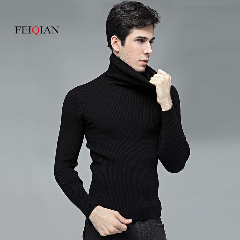 Autumn and Winter Turtleneck Sweater Men's Wool Sweater Korean Style Trendy Thick Knitwear Slim Fit Knitwear Jacket Base Layer Shirt Autumn and Winter Turtleneck Sweater Men's Wool Sweater Korean Style Trendy Thick Knitwear Slim Fit Knitwear Jacket Base Layer Shirt