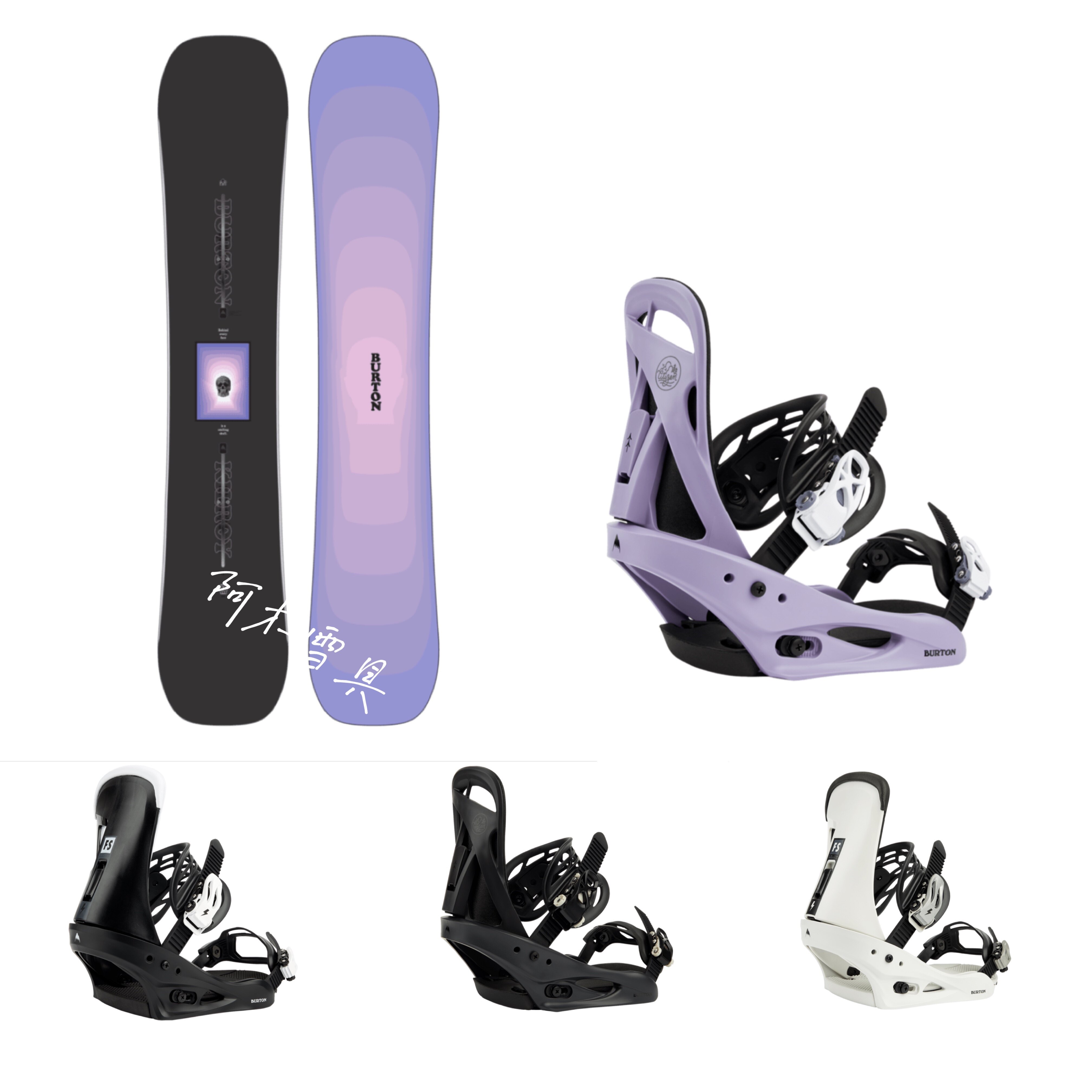 BURTON Burton 22 men's and women's skis KYROY TWIN PARK flat flower snowboard 159331