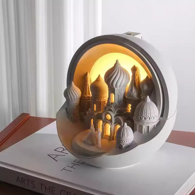 Mocha Hall Wedding and Engagement Gift Atmosphere Aromatherapy Lamp Essential Oil Bedroom Bedside Lamp Night Light