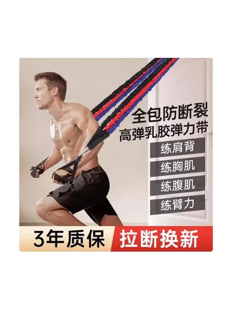 Resistance Bands for Men, Elastic Bands for Strength Training, Chest Muscle Training Equipment, Door-Mounted Resistance Trainer for Home Use