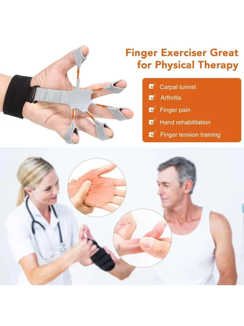 Arm Vein Trainer, Male Grip Strengthener, Five-Finger Rehabilitation Dumbbell, Kirin Arm Vein Expander, Silicone for Vein Expansion