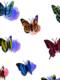Glow-In-The-Dark Butterfly Stickers for Bedroom and Living Room Led Electronic Light-Emitting Self-Adhesive Background Wall Cute Romantic Christmas Scene Decoration