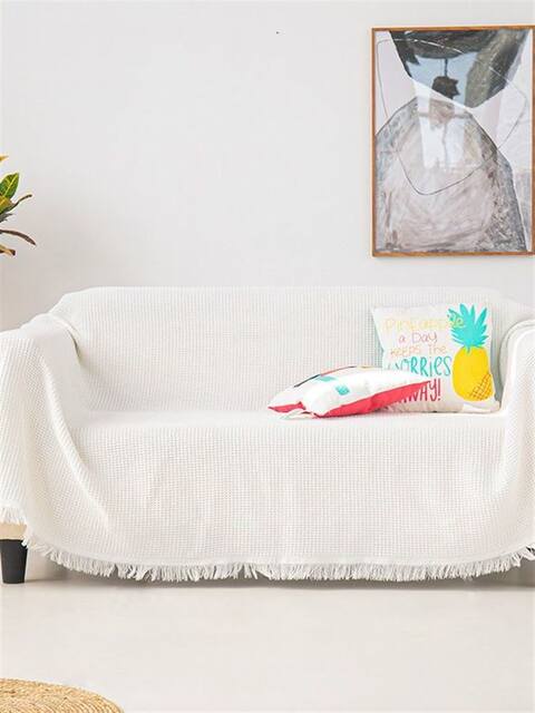 Bohemian Blanket Nordic ins White Sofa Throw Multi-Purpose Cotton Thread Blanket Full Cover Sofa Cover for Three-Seater
